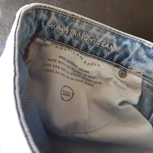 American Eagle Mom Straight Jeans sz 10 - Picture 8 of 9